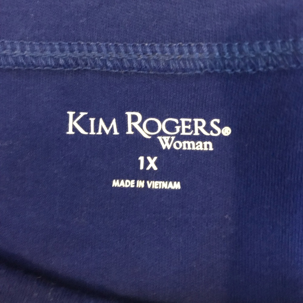 Kim Rogers Houndstooth Top. Plus Size 1X - Picture 5 of 5